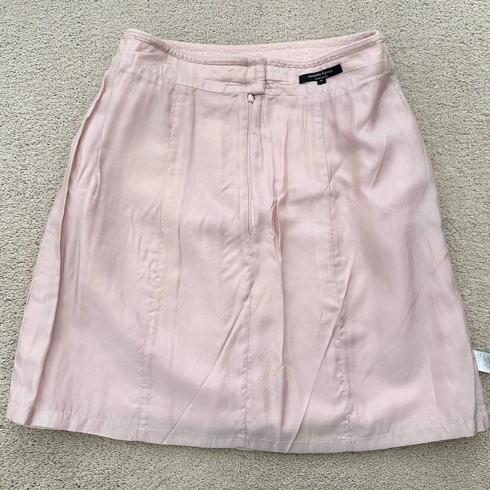 Nanette Lepore Soft Pink Wool Blend Skirt - Office / Tailored - Picture 13 of 15